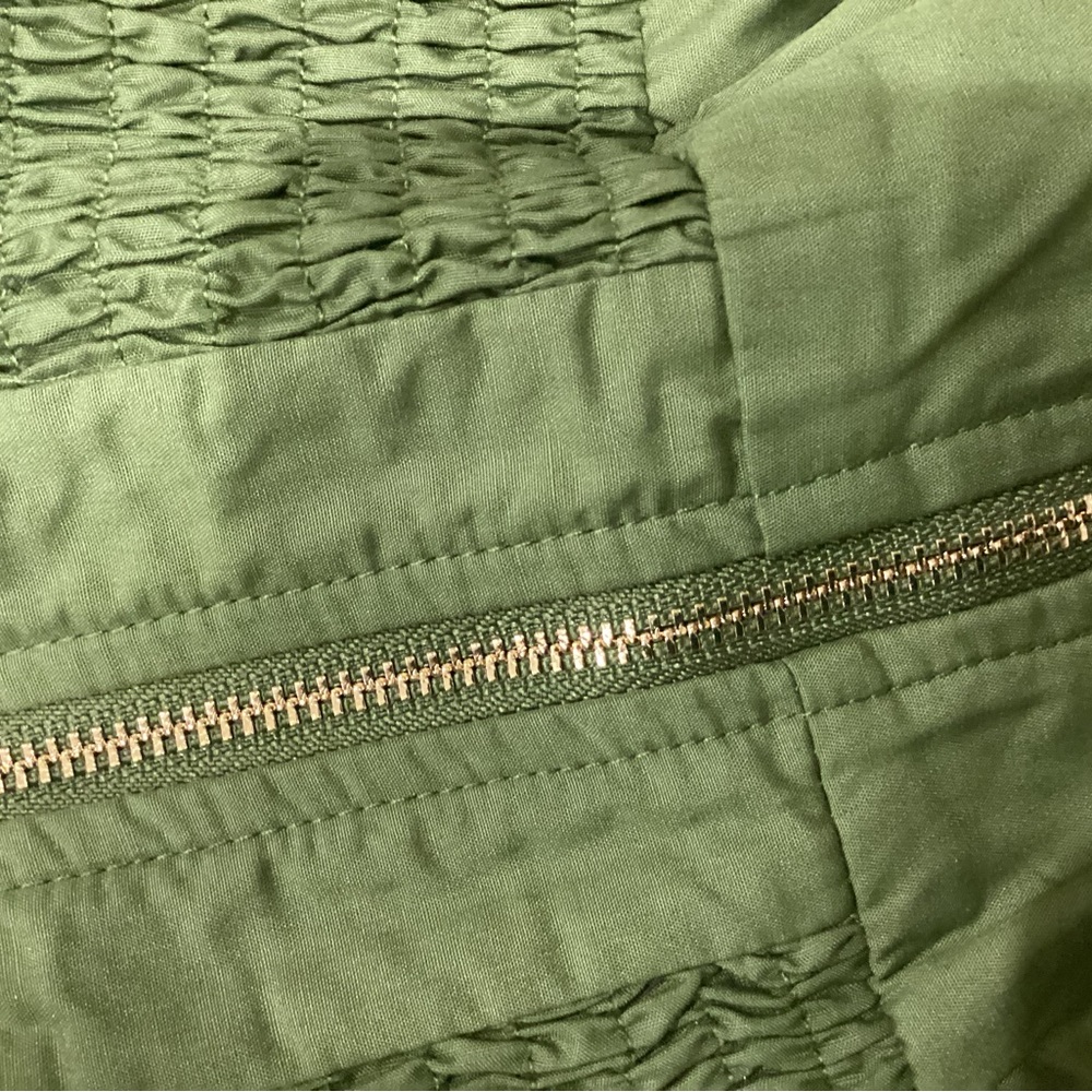 entro Olive Green Zip-Front Maxi Dress - Picture 3 of 5